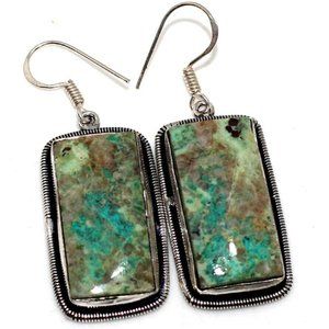Free Spirit Chrysocolla Silver Plated Earrings